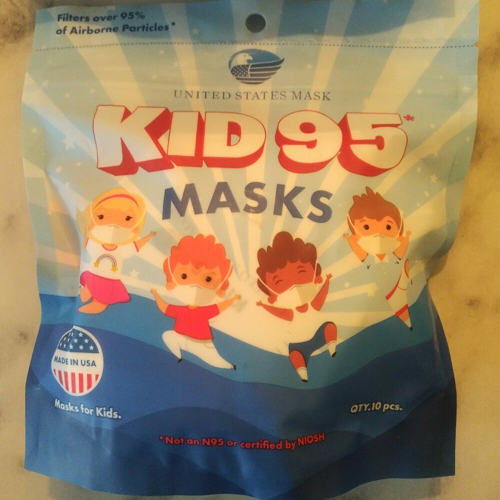 30 Child Size / Kids Face Masks - 3 Packs - New, Sealed - 30 masks total